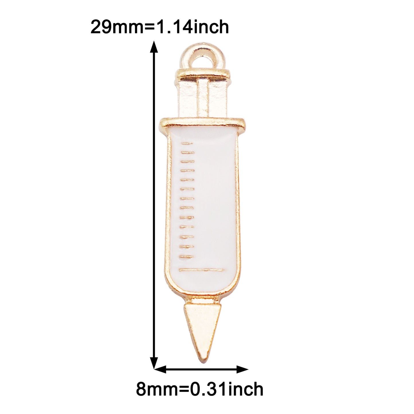 12pcs Quality Plated Doctor Career Series Charm Alloy Stethoscope Thermometer Design Enamel Pendant DIY Jewelry Making Accessory Key Chain Crafts Decor