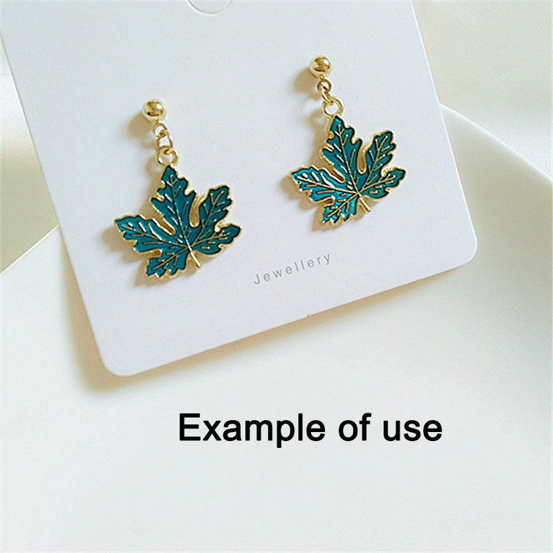 10Pcs 20x21mm Enamel Maple Leaf Charm Alloy DIY Jewelry Pendant Accessory Crafts Phone Chain Key Ring Decor Supplies