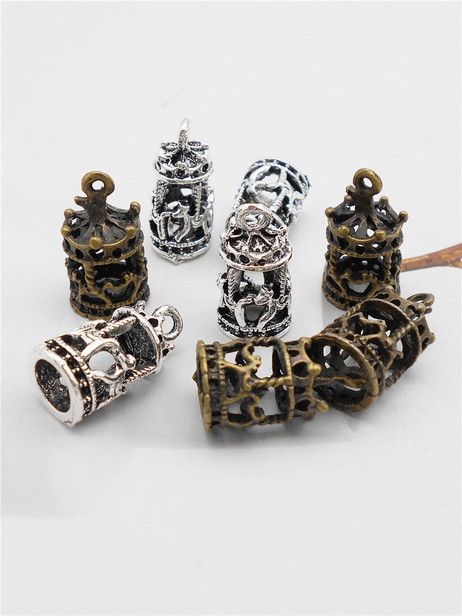 10Pcs Vintage Carousel Charm Alloy Pendant for Jewelry Drop Earrings Bracelet Necklace Making DIY Crafts Supplies