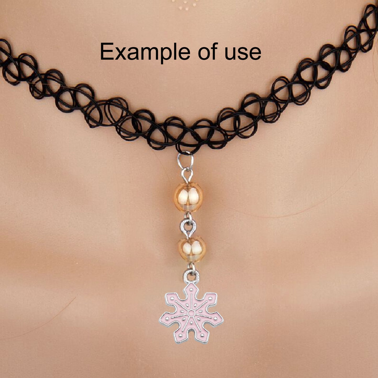 8Pcs Metal Snowflake Charms 21x17mm Christmas Enamel Pendants for Jewelry Making, DIY Crafts, Phone Chain Decor