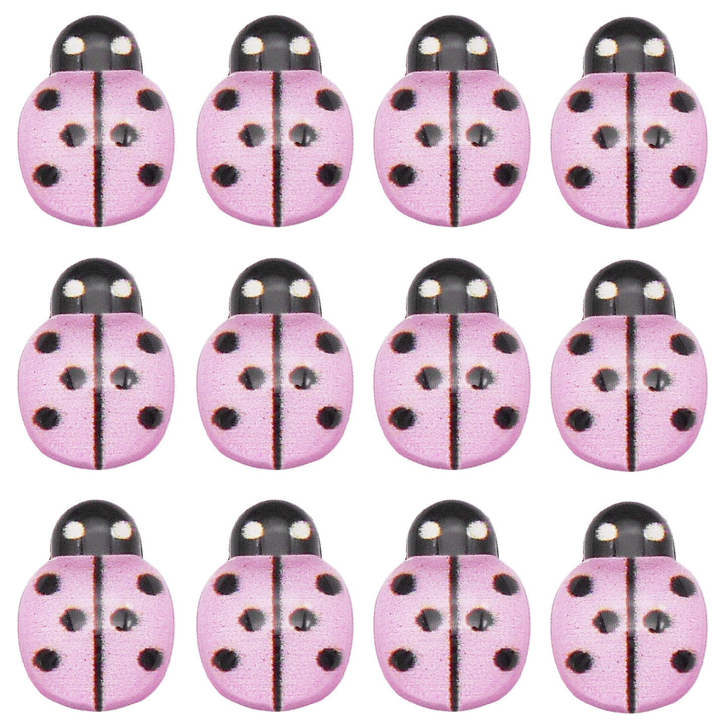 50Pcs Cartoon Beetle Cabochons 13x9mm Resin Insect Ladybug Embellishment for Jewelry Making, Hairpin Phone Case Decor