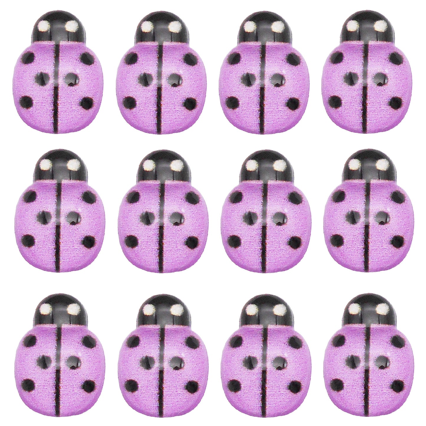 50Pcs Cartoon Beetle Cabochons 13x9mm Resin Insect Ladybug Embellishment for Jewelry Making, Hairpin Phone Case Decor