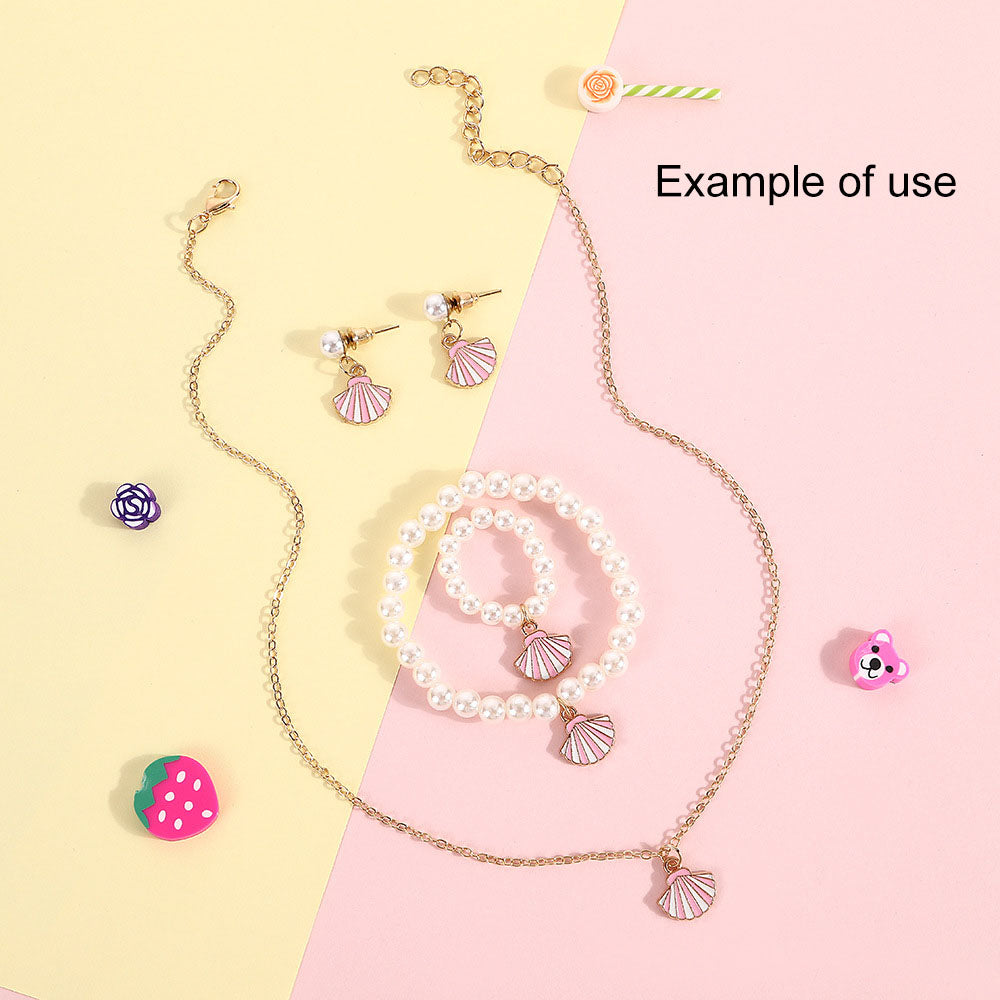 50Pcs Mixed Enamel Marine Life Charm Alloy Conch Starfish Fish Pendant DIY Jewelry Accessory for Necklace Bracelet Earring Making Craft Supplies Keychain Dangle Decor