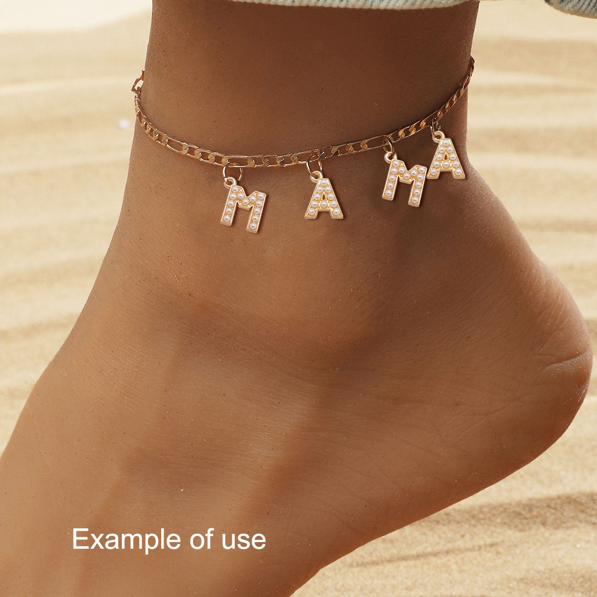 10Pcs Alloy Bezel A-Z Letter Charm Faux Pearl Embellished Gold Color Pendant DIY Jewelry Dangle for Necklace Ankle Bracelet Making