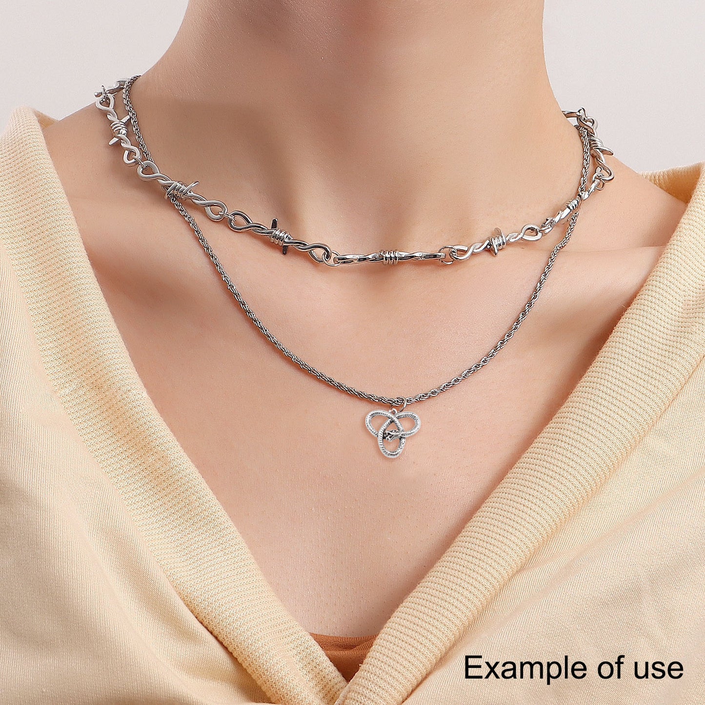 10Pcs Antique Silver Twisted Snake Charm 22x25mm Metal Ouroboros Pendant for Jewelry Necklace Making DIY Crafts Decor