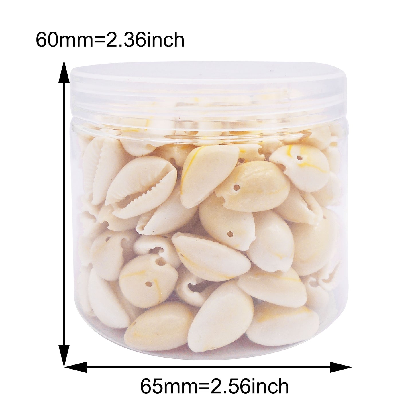 110g One Jar of Gold-ringer Cowrie with Hole, High-Gloss Sea Shell Natural Beach Shell for DIY Phone Case Phone Chain Jewelry Crafts Supplies, Beach Wedding Decor, Fish Tank & Aquarium Decoration