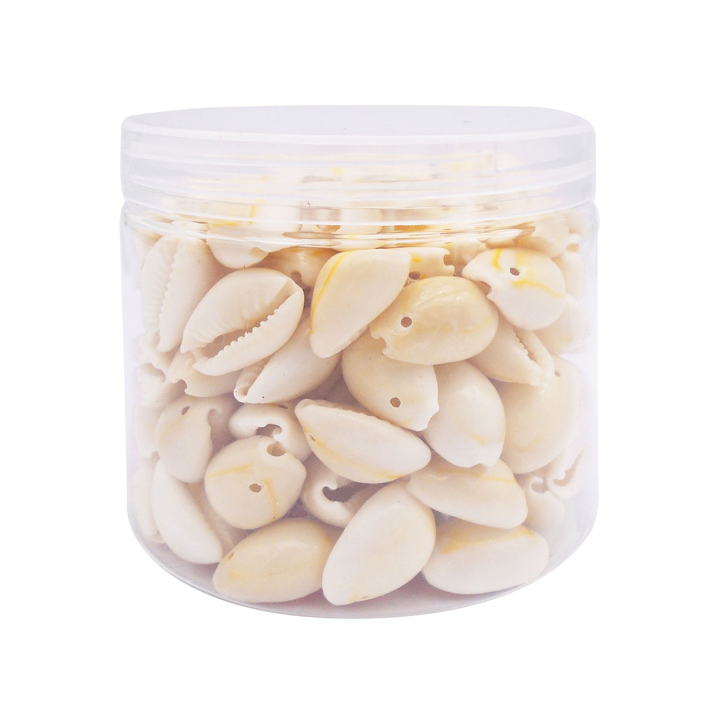 110g One Jar of Gold-ringer Cowrie with Hole, High-Gloss Sea Shell Natural Beach Shell for DIY Phone Case Phone Chain Jewelry Crafts Supplies, Beach Wedding Decor, Fish Tank & Aquarium Decoration