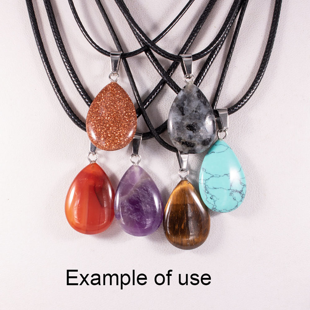 1 Piece Natural Agate Stone Charms Teardrop Shaped Opal Pendants for Jewelry Making, DIY Crafts Supplies, Necklace & Bracelet Decor