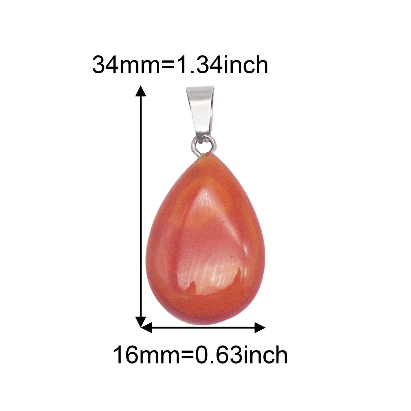 1 Piece Natural Agate Stone Charms Teardrop Shaped Opal Pendants for Jewelry Making, DIY Crafts Supplies, Necklace & Bracelet Decor