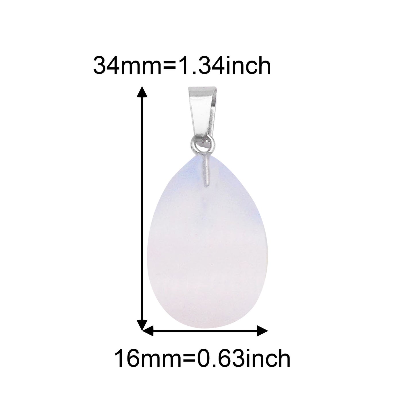 1 Piece Natural Agate Stone Charms Teardrop Shaped Opal Pendants for Jewelry Making, DIY Crafts Supplies, Necklace & Bracelet Decor