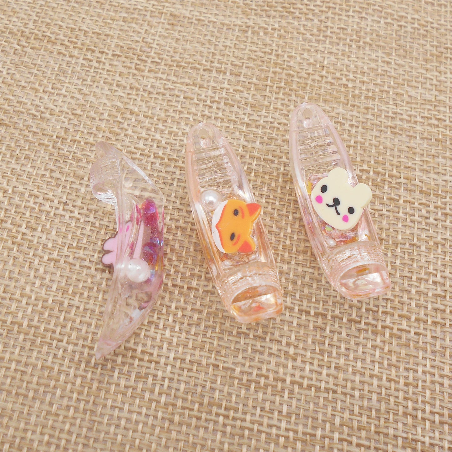 10pcs Cute Animal Boat Charm 14x41mm Transparent Resin Pendant DIY Accessories for Jewelry Necklace Bracelet Earrings Making, Crafts Phone Chain Decor