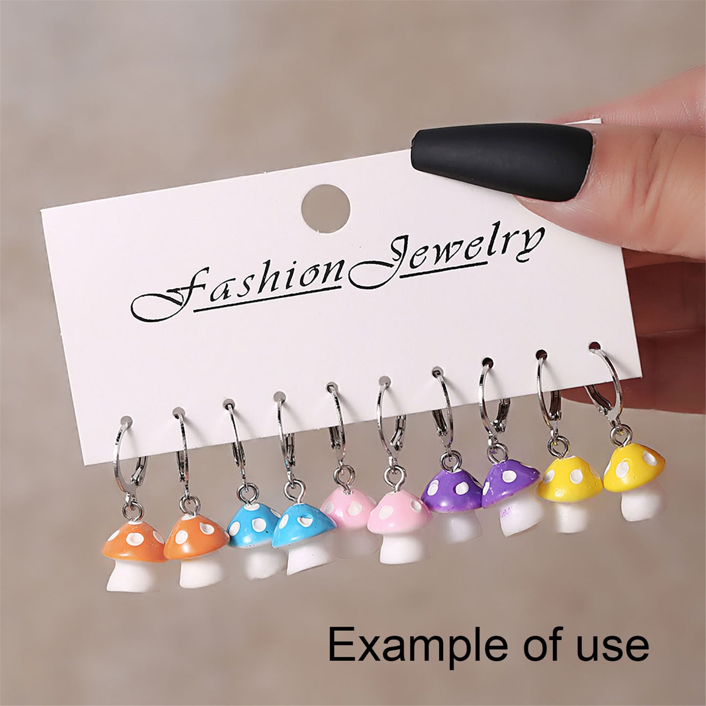 8Pcs 3D Mushroom Charms 20x15mm Resin Pendants for DIY Jewelry Making, Earrings Necklace Bracelet Craft Supplies, Keychain Dangle Decor