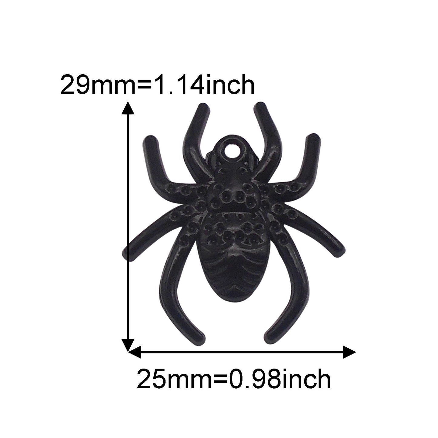 6Pcs Electroplating Halloween Charm Black Alloy Moon Bat Skull Pendant for Necklace Jewelry Making DIY Crafts Decor