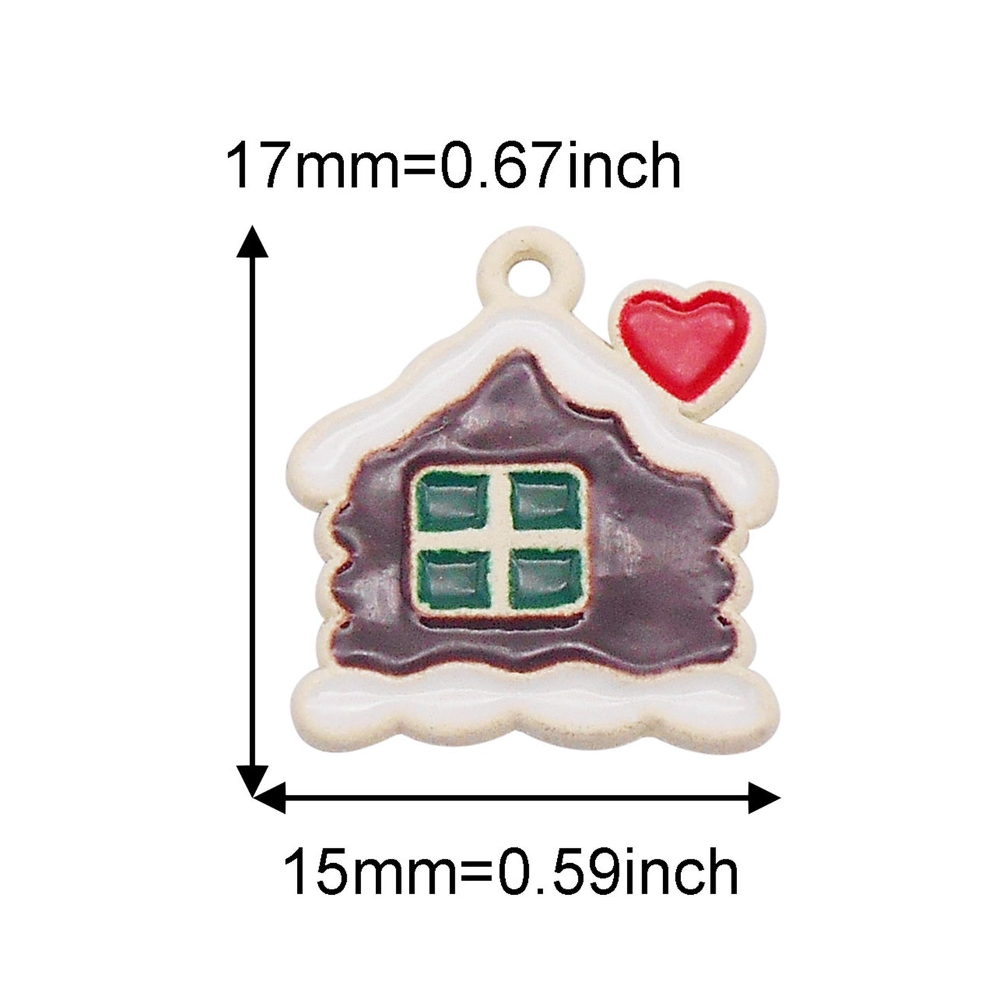 6Pcs Christmas Snowflake Snowman Bell Elk Charms Spray Painting Enamel Alloy Pendant for Christmas Party Decor Necklace Bracelet Earrings Making Accessories