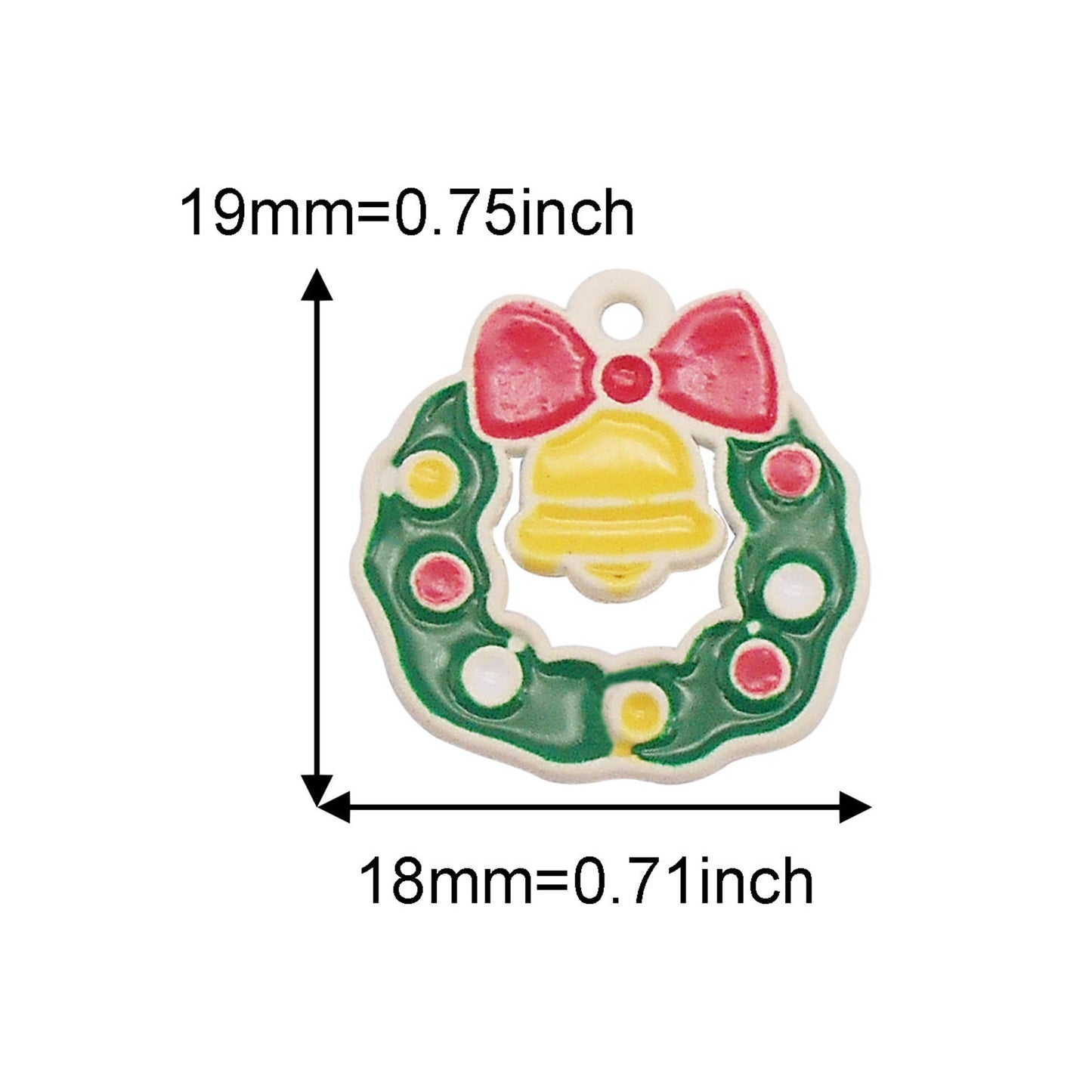 6Pcs Christmas Snowflake Snowman Bell Elk Charms Spray Painting Enamel Alloy Pendant for Christmas Party Decor Necklace Bracelet Earrings Making Accessories