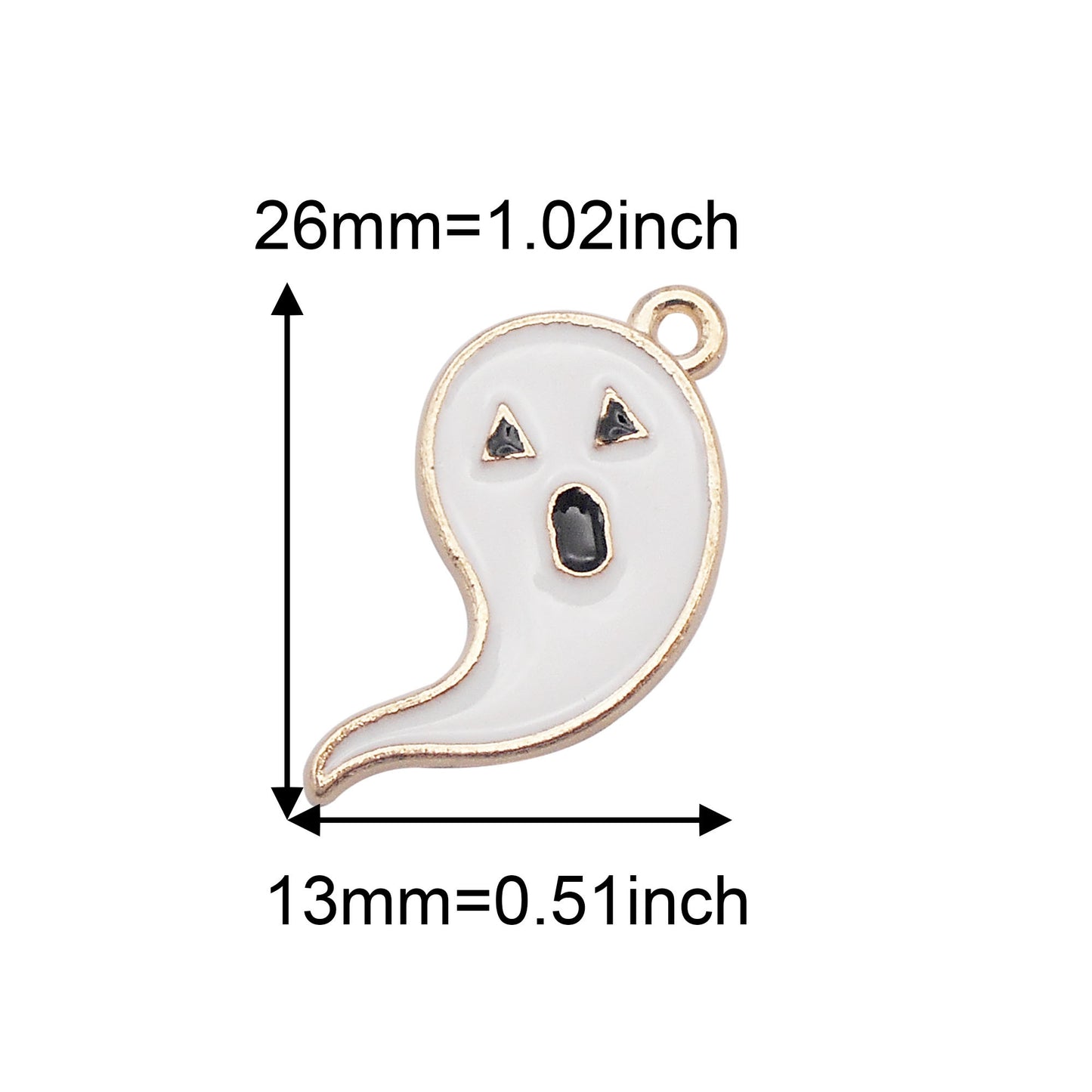 12PCS Enamel Halloween Jack-O'-Lantern, Witch Bottle Charms Alloy Raven, Ghost, Demon, Mini Castle Pendant for DIY Jewelry Supply Necklace Earrings Decor