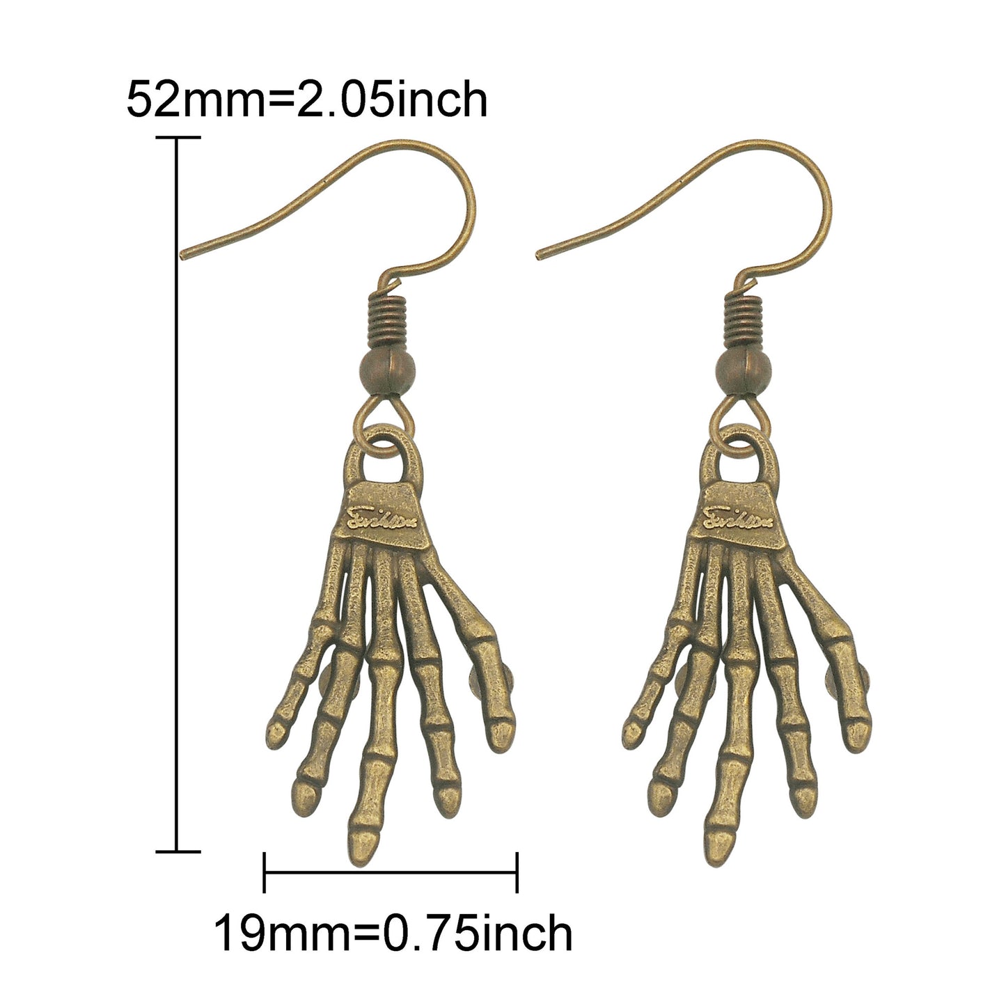 1 Pair Multi-Style Hypoallergenic Halloween Dangle Earrings Alloy Enamel Ghost, Bats, Owls Designed French Hook Earring for Women Ladies Daily & Party Use