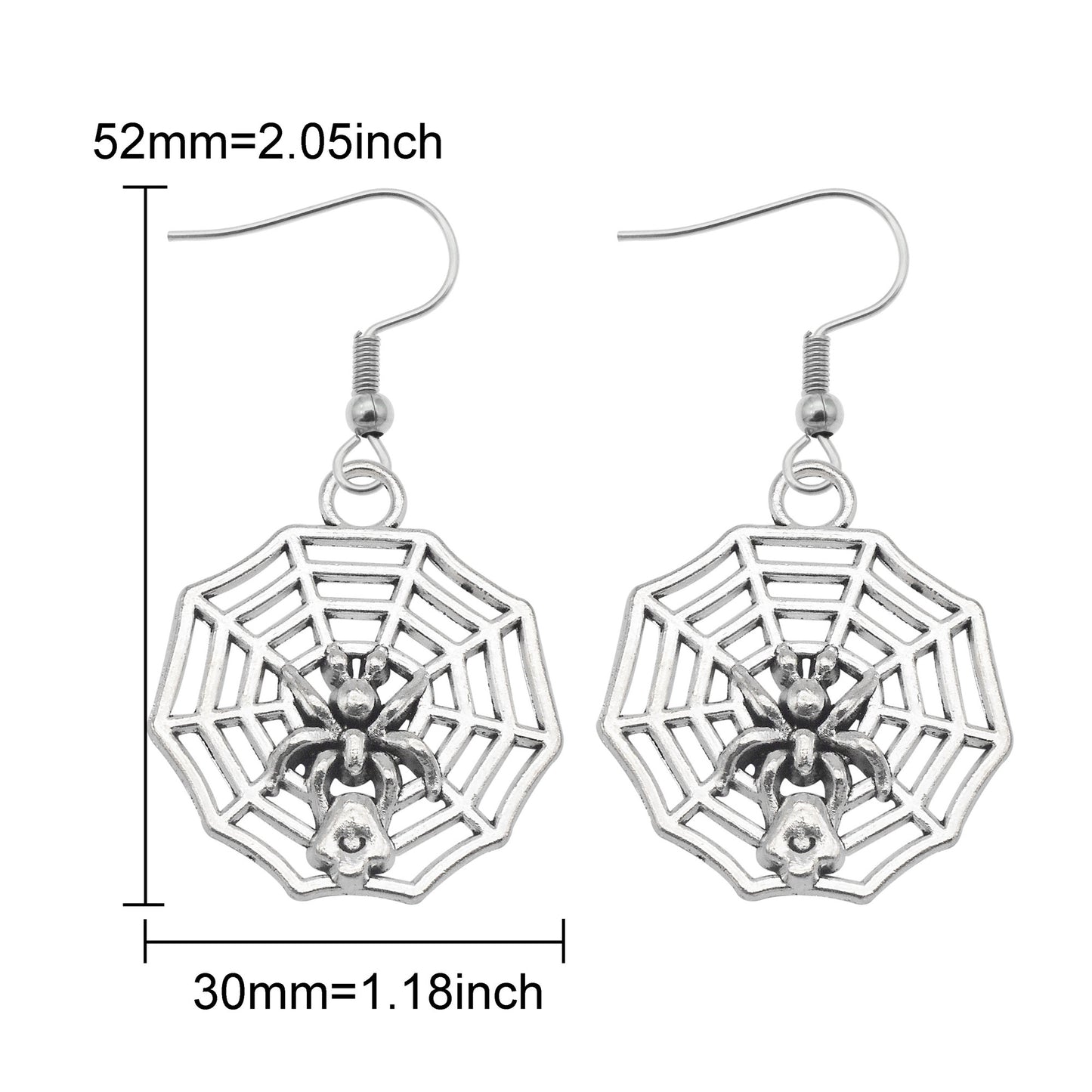1 Pair Multi-Style Hypoallergenic Halloween Dangle Earrings Alloy Enamel Ghost, Bats, Owls Designed French Hook Earring for Women Ladies Daily & Party Use