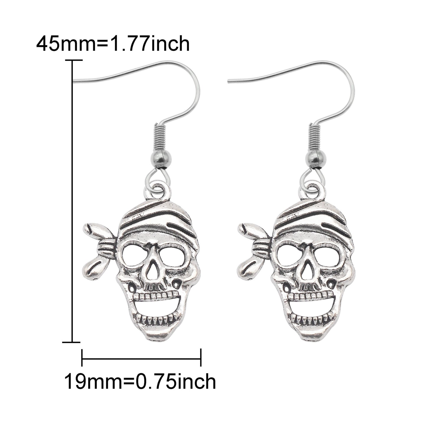 1 Pair Multi-Style Hypoallergenic Halloween Dangle Earrings Alloy Enamel Ghost, Bats, Owls Designed French Hook Earring for Women Ladies Daily & Party Use