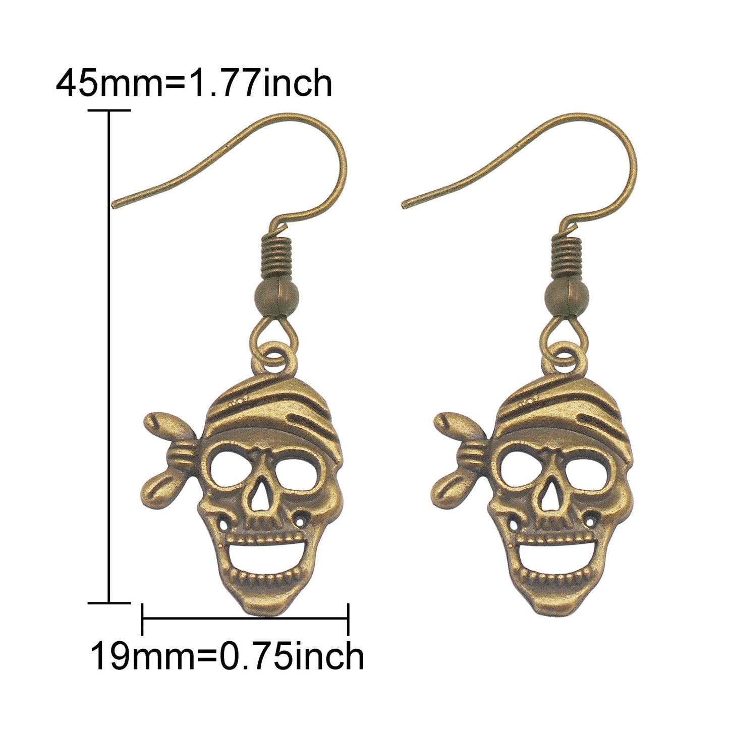 1 Pair Multi-Style Hypoallergenic Halloween Dangle Earrings Alloy Enamel Ghost, Bats, Owls Designed French Hook Earring for Women Ladies Daily & Party Use