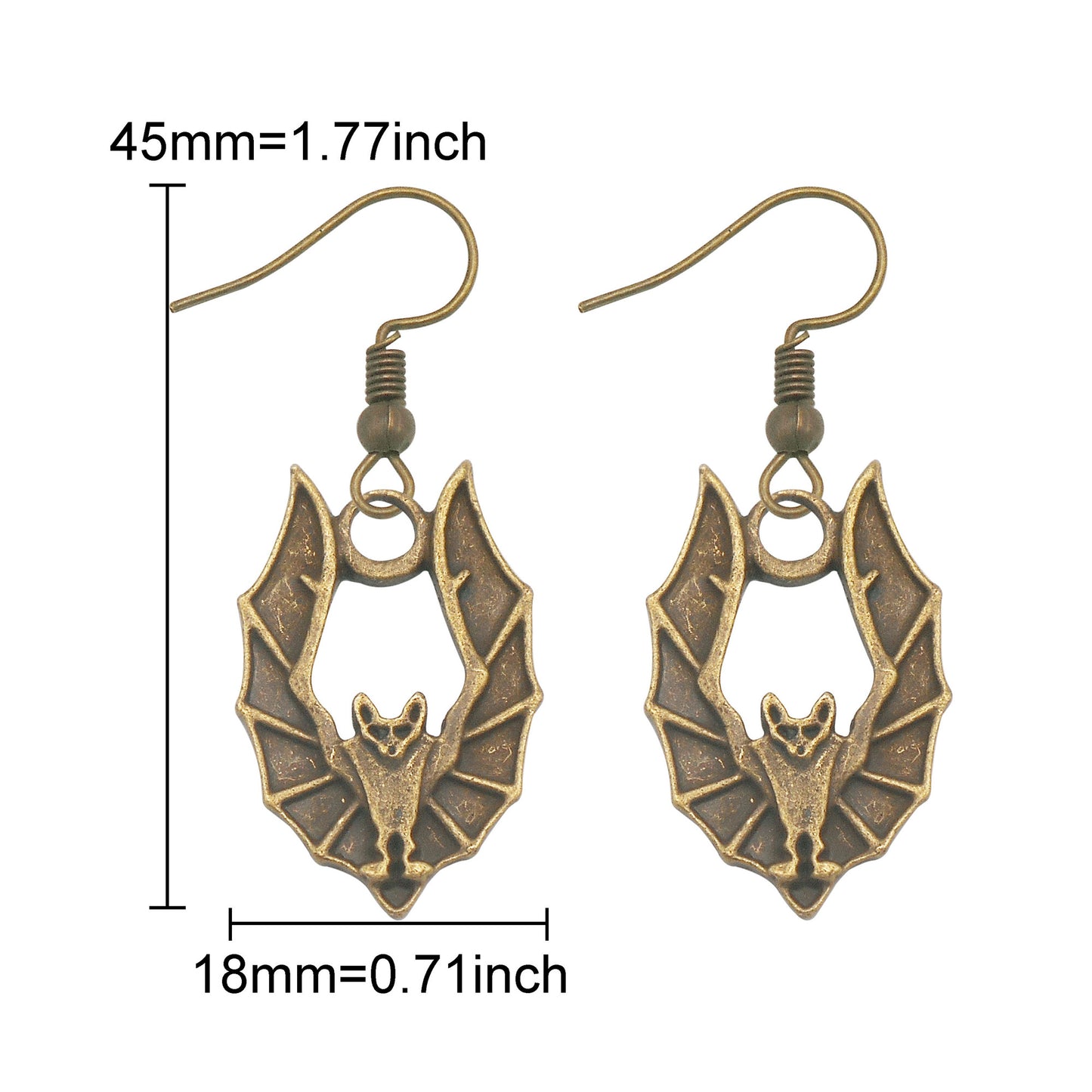 1 Pair Multi-Style Hypoallergenic Halloween Dangle Earrings Alloy Enamel Ghost, Bats, Owls Designed French Hook Earring for Women Ladies Daily & Party Use