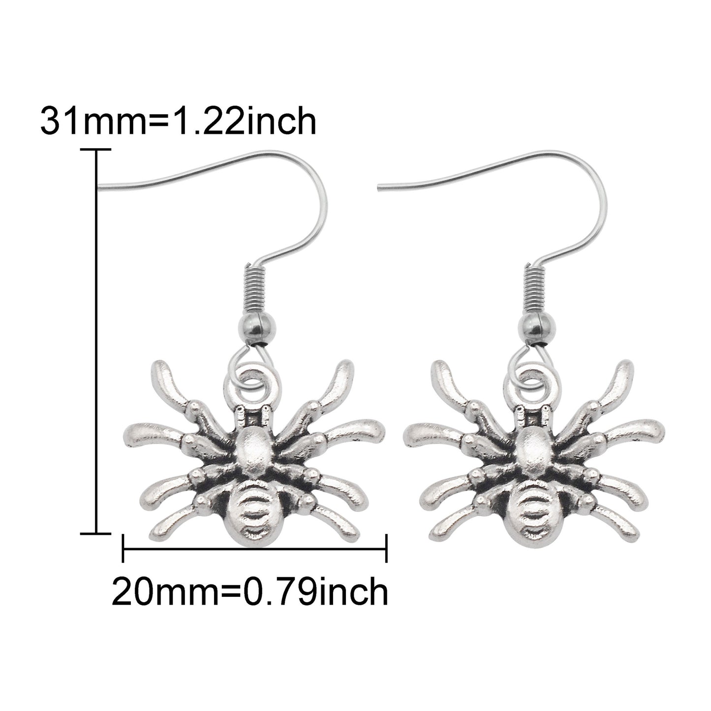 1 Pair Multi-Style Hypoallergenic Halloween Dangle Earrings Alloy Enamel Ghost, Bats, Owls Designed French Hook Earring for Women Ladies Daily & Party Use