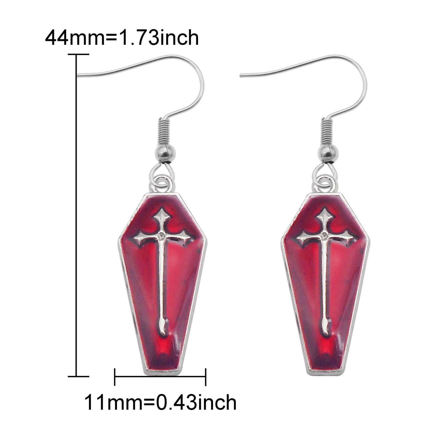 1 Pair Multi-Style Hypoallergenic Halloween Dangle Earrings Alloy Enamel Ghost, Bats, Owls Designed French Hook Earring for Women Ladies Daily & Party Use