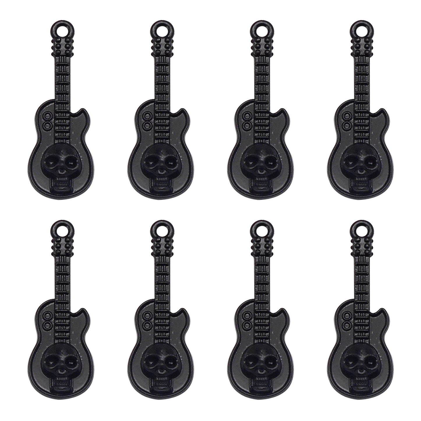 8PCS Quality Plated Black Punk Hip-hop Charms Metal Owl, Smile Face, Dragon, Bat, Leopard & Dragon Head, Scorpion, Octopus Pendants DIY Jewelry Making Supplies Crafts Decor