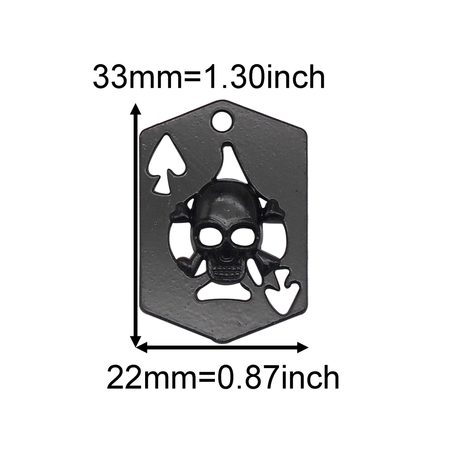 8PCS Quality Plated Black Punk Hip-hop Charms Metal Owl, Smile Face, Dragon, Bat, Leopard & Dragon Head, Scorpion, Octopus Pendants DIY Jewelry Making Supplies Crafts Decor