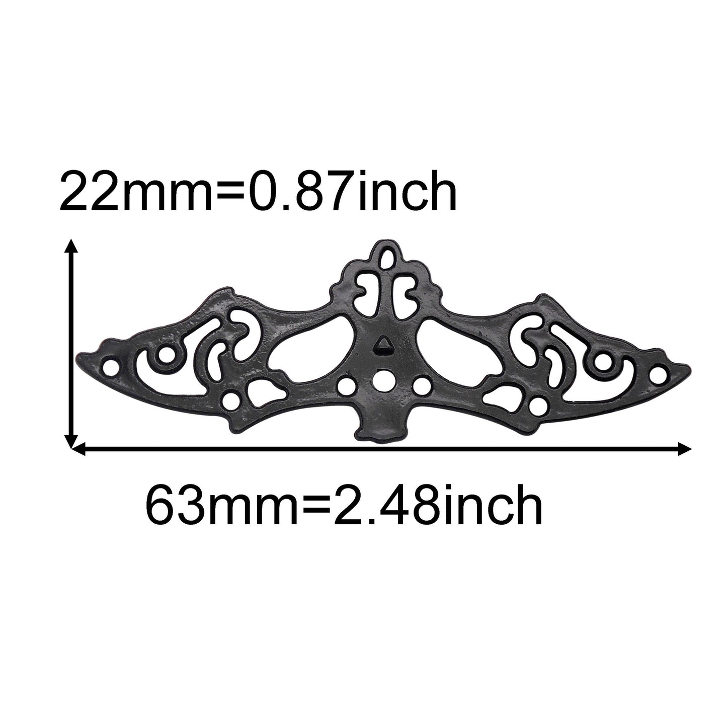 8PCS Quality Plated Black Punk Hip-hop Charms Metal Owl, Smile Face, Dragon, Bat, Leopard & Dragon Head, Scorpion, Octopus Pendants DIY Jewelry Making Supplies Crafts Decor