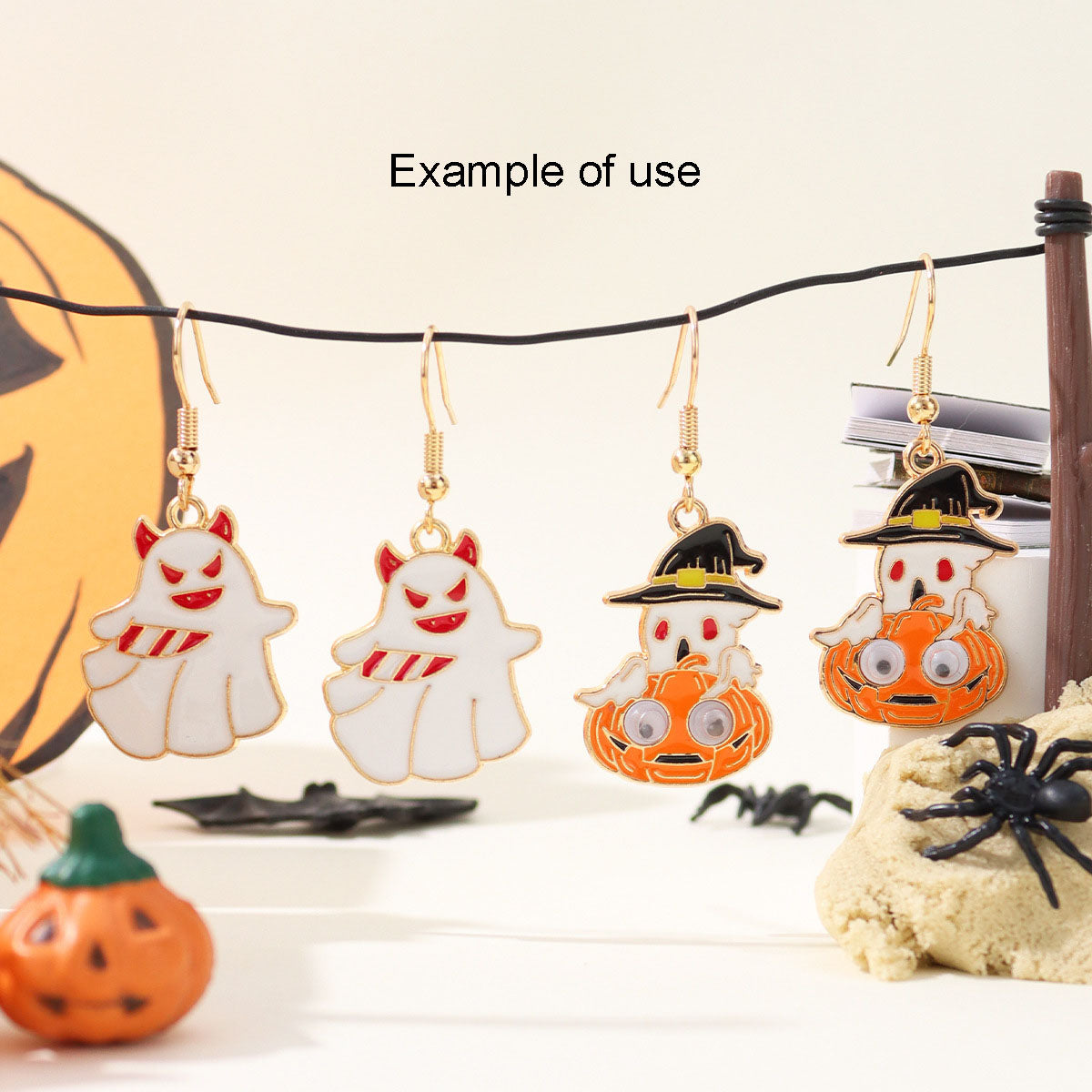 15Pcs Enamel Halloween Charms Metal Witch Cat Spider Ghost Pendants for DIY Jewelry Making Necklace Bracelet Earrings Decor