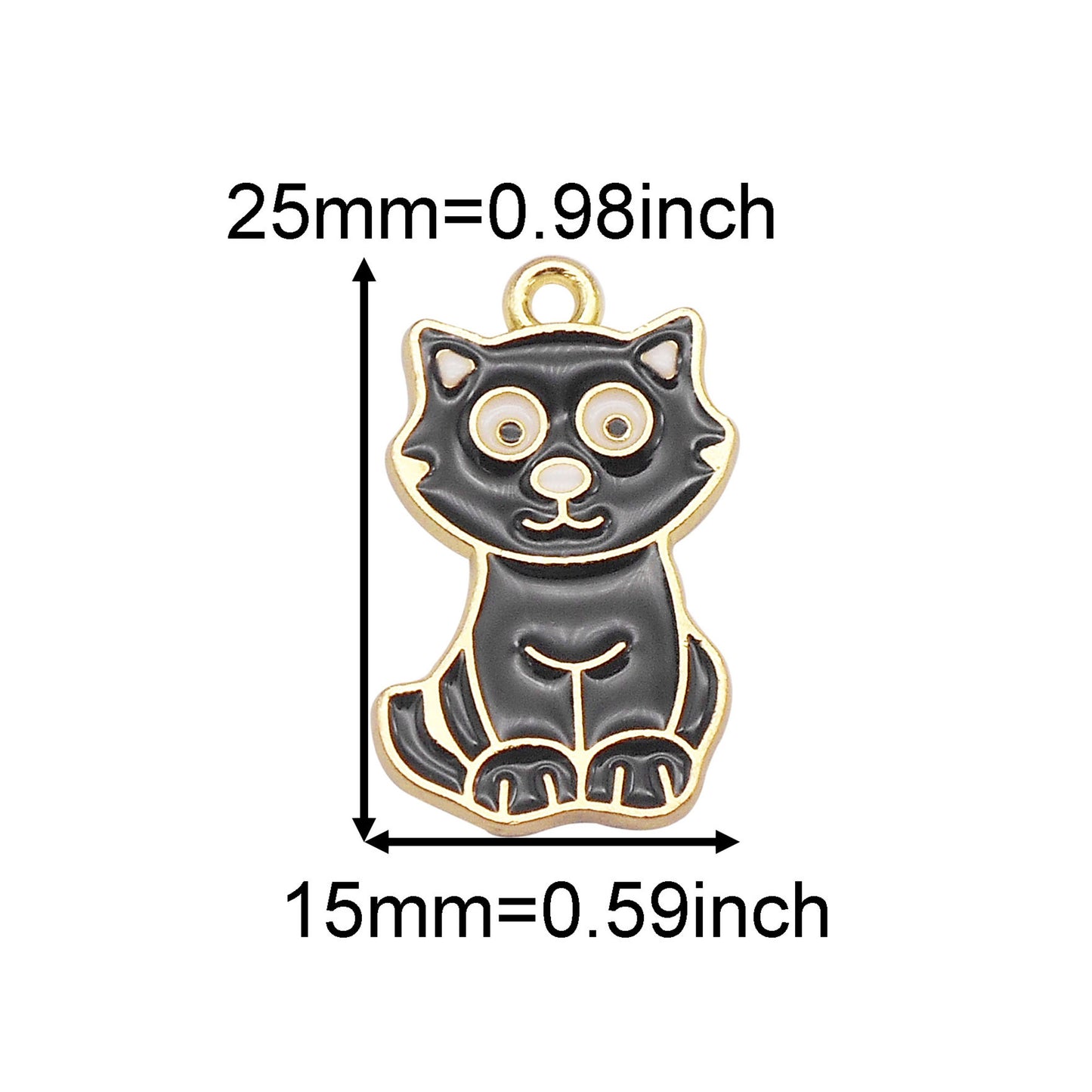 15Pcs Enamel Halloween Charms Metal Witch Cat Spider Ghost Pendants for DIY Jewelry Making Necklace Bracelet Earrings Decor