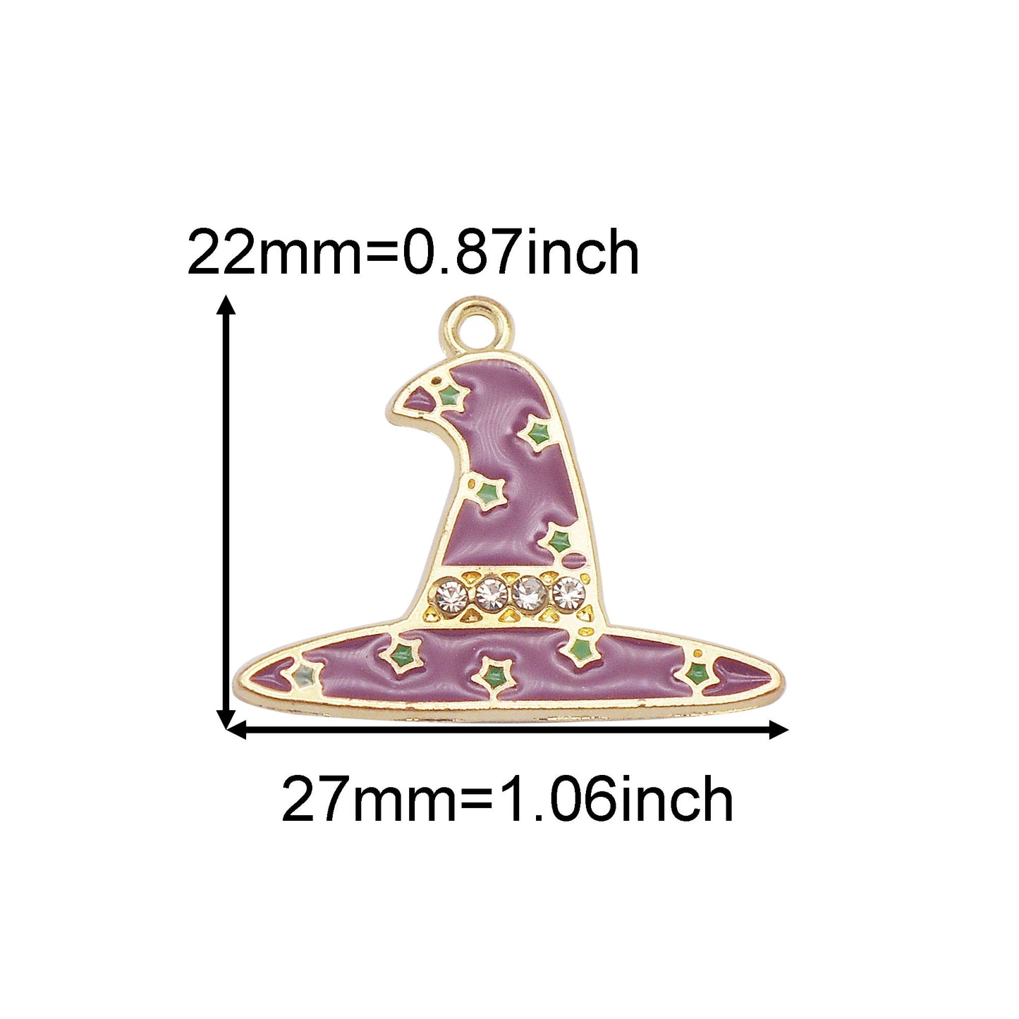 15Pcs Enamel Halloween Charms Metal Witch Cat Spider Ghost Pendants for DIY Jewelry Making Necklace Bracelet Earrings Decor