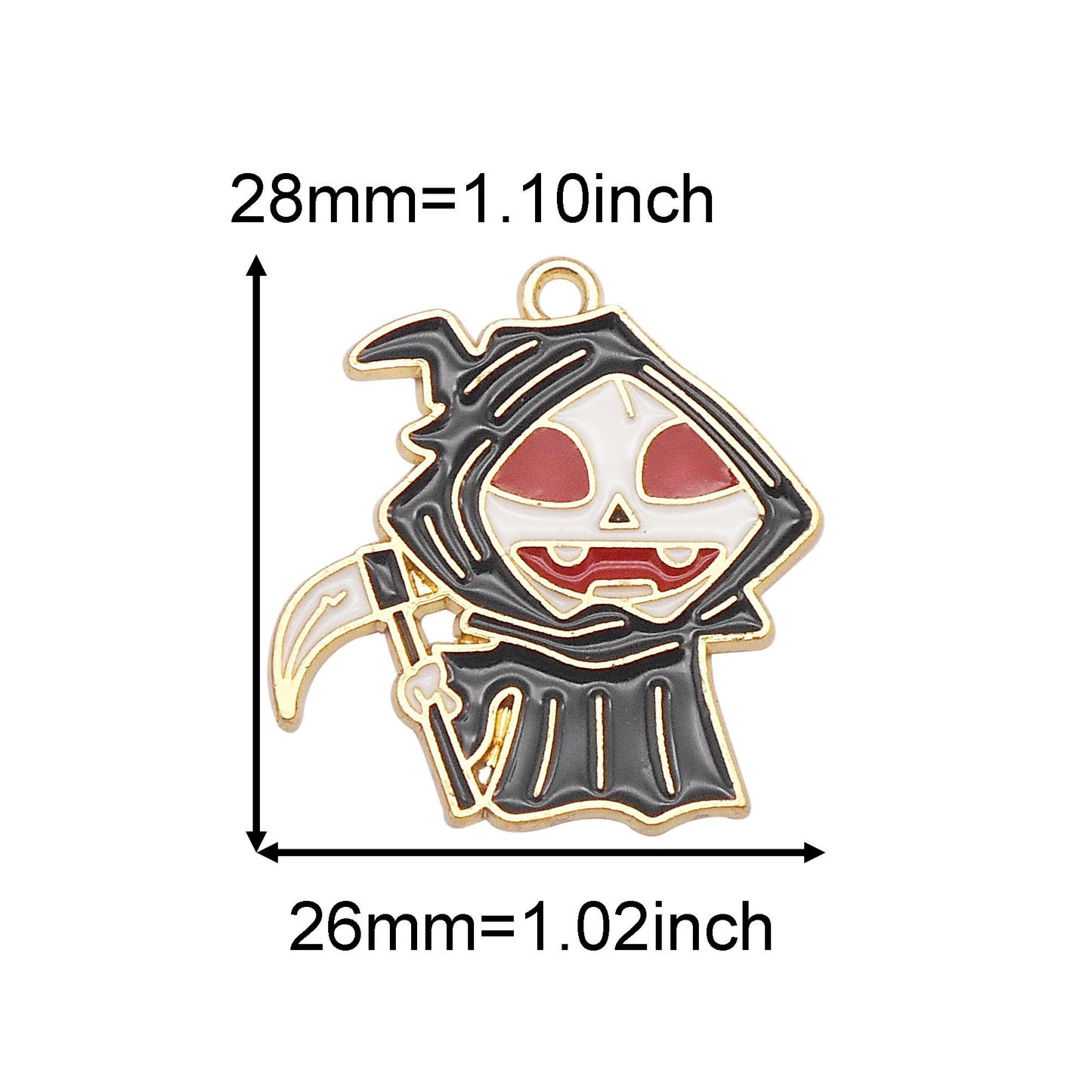 15Pcs Enamel Halloween Charms Metal Witch Cat Spider Ghost Pendants for DIY Jewelry Making Necklace Bracelet Earrings Decor