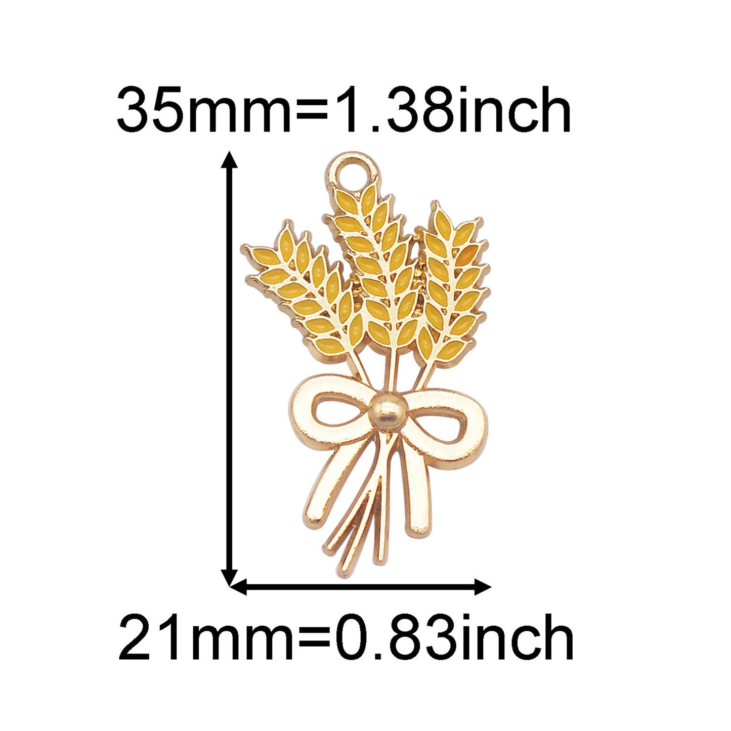 7Pcs Golden Bezel Autumn Hedgehogs Scarecrow Charms Fall-Themed Squirrel Maple Wheat Ear Pendants for DIY Jewelry Making Crafts Decor