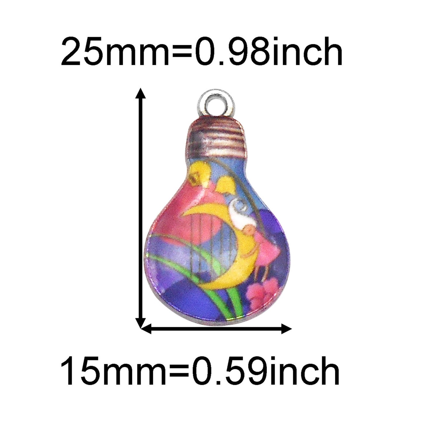 5Pcs 25x15mm Metal Bulb Pendants Cat, Fish, Skull Charm for DIY Jewelry Making Necklace Bracelet Earrings Findings Craft Decor Supplies