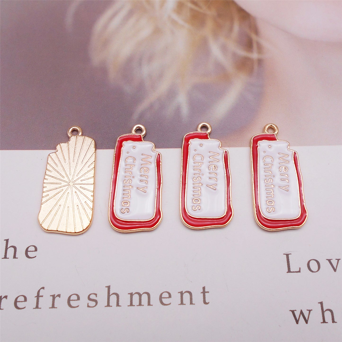 12Pcs Enamel Christmas Theme Charms Metal Mini Santa Claus Cute Snowman Pendants for Necklace Bracelet Earrings Making Accessories DIY Crafts Decor