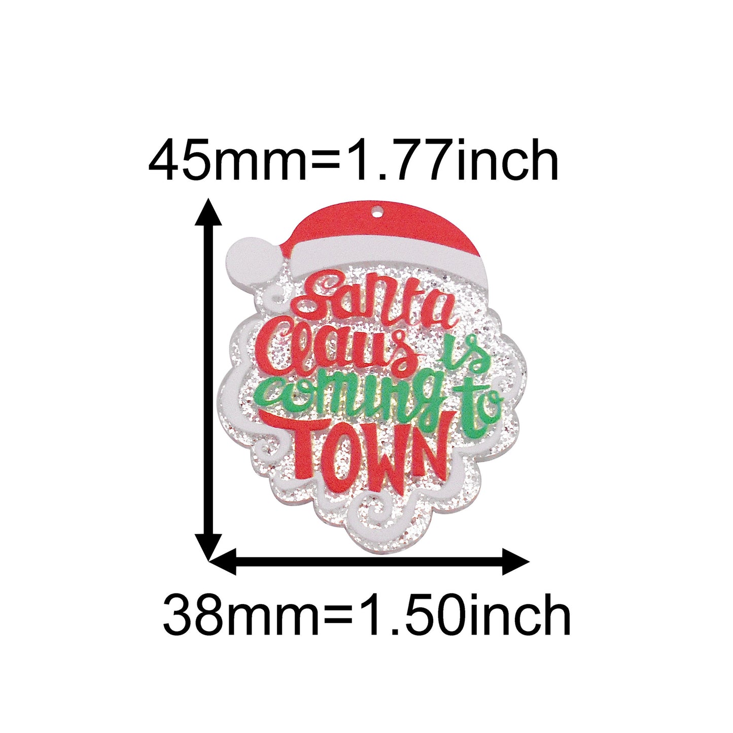 10Pcs Resin Christmas Series Charms Acrylic Car Clothes Shaped Dangle for DIY Pendant Jewelry Making Crafts Decor
