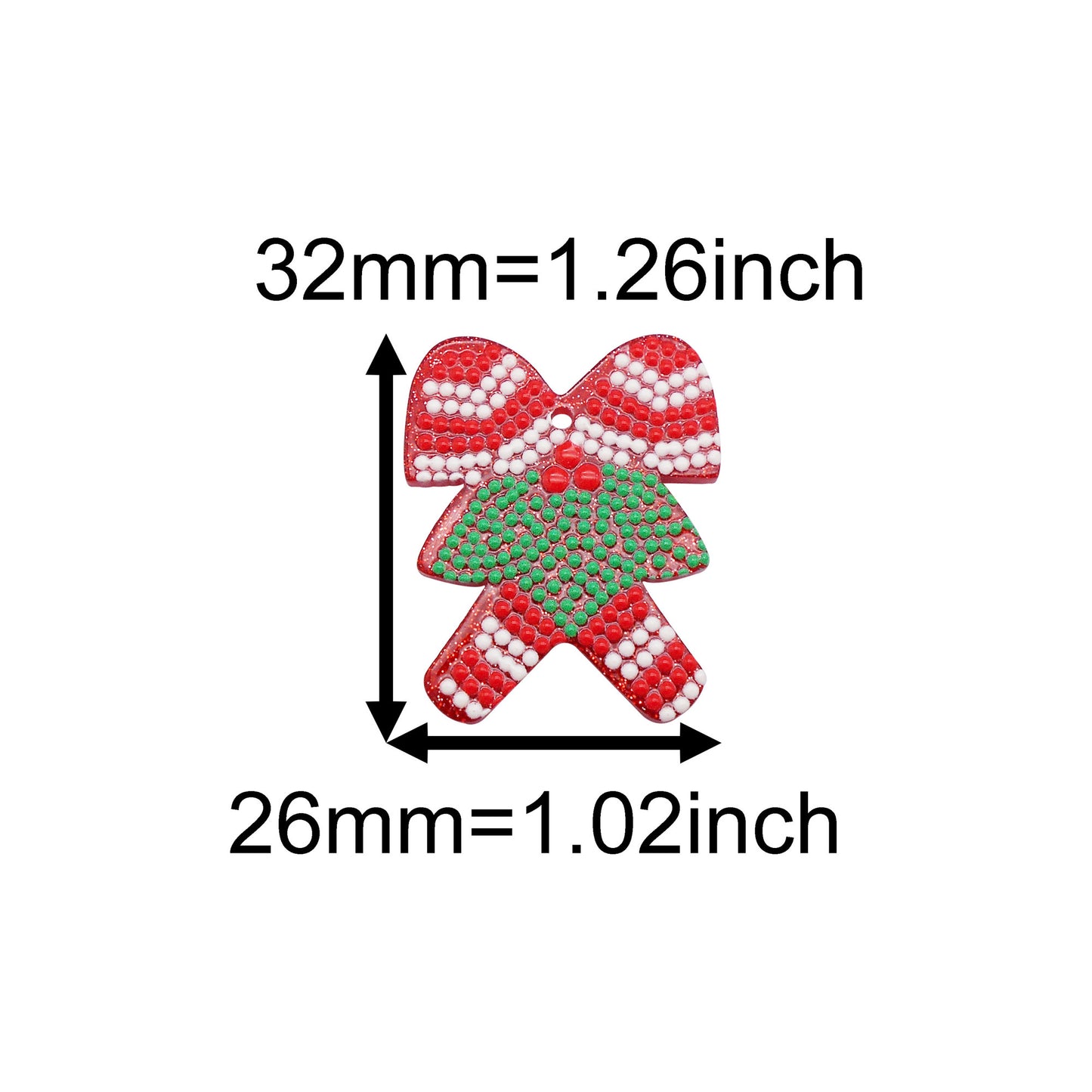 10Pcs Resin Christmas Series Charms Acrylic Car Clothes Shaped Dangle for DIY Pendant Jewelry Making Crafts Decor