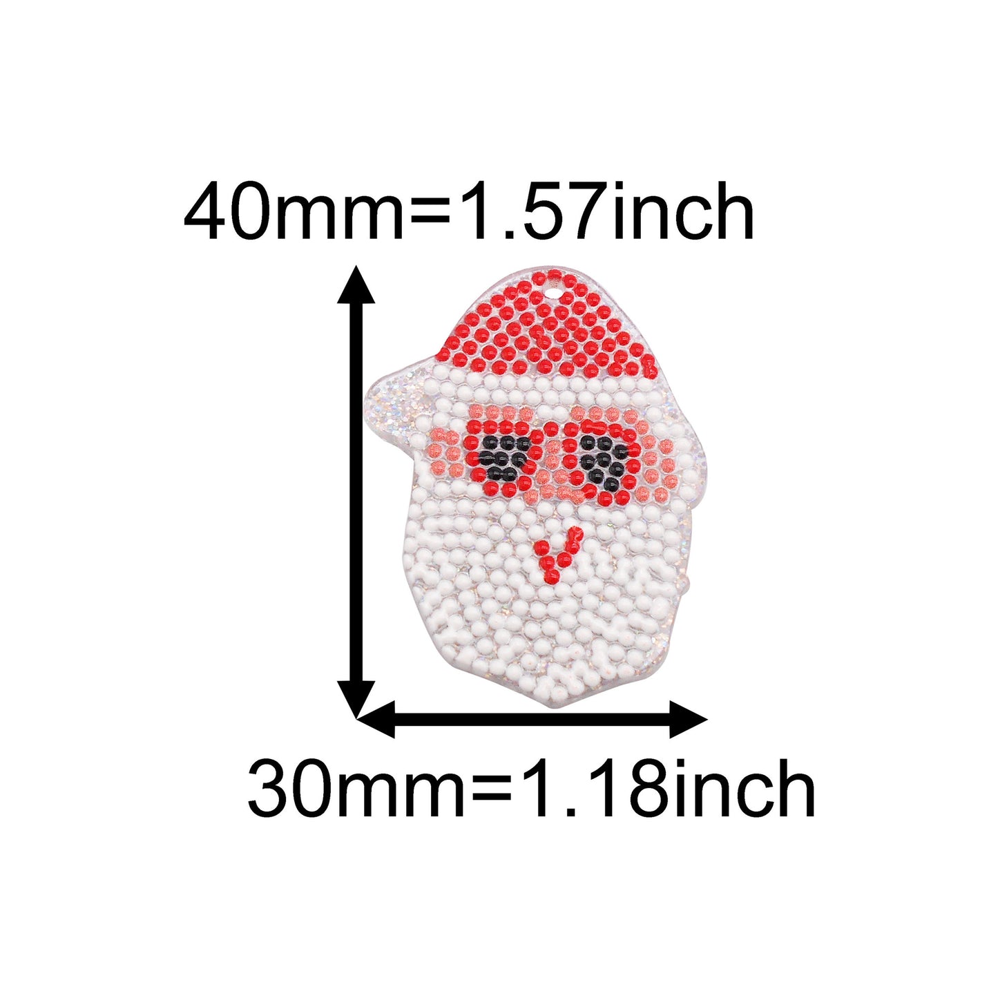 10Pcs Resin Christmas Series Charms Acrylic Car Clothes Shaped Dangle for DIY Pendant Jewelry Making Crafts Decor
