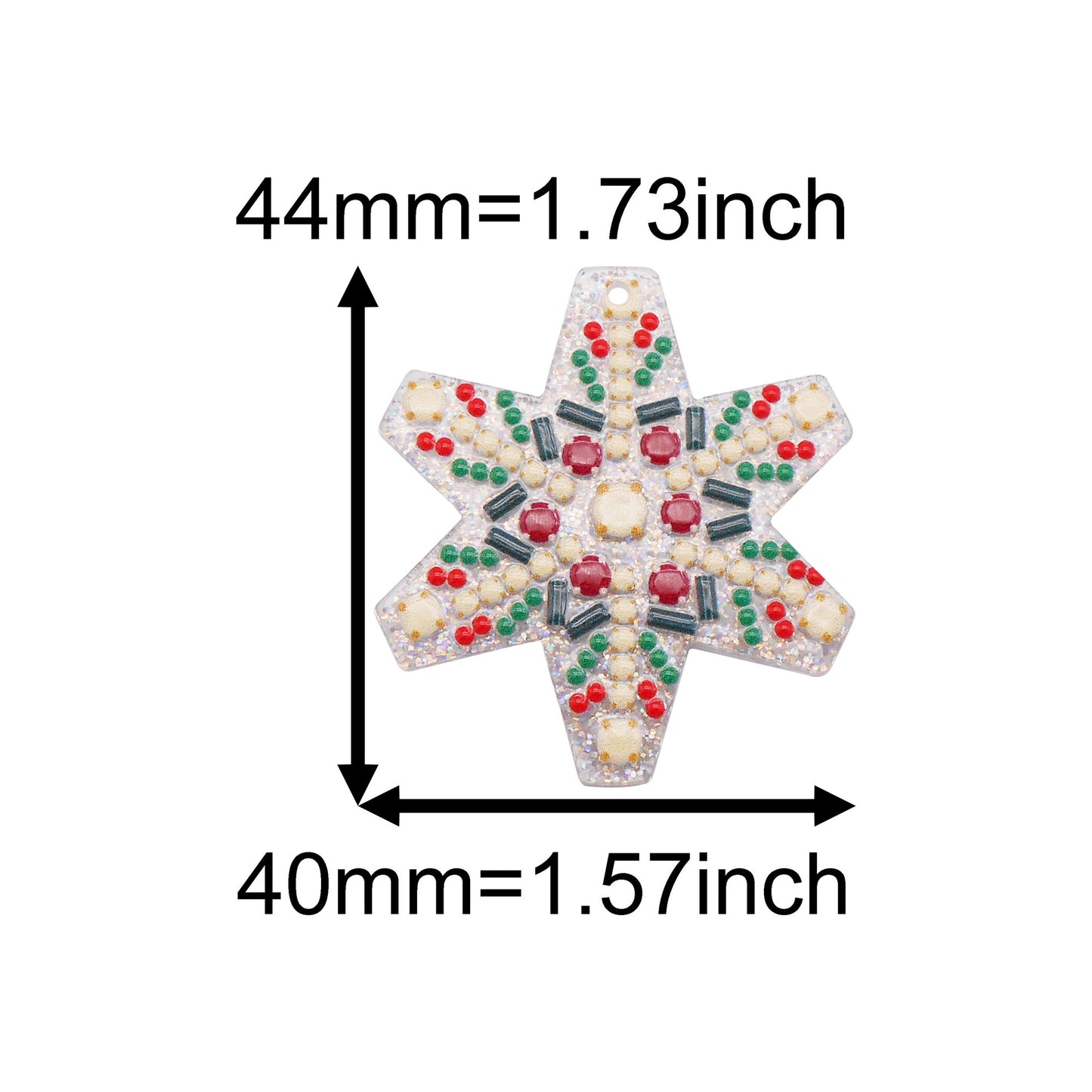 10Pcs Resin Christmas Series Charms Acrylic Car Clothes Shaped Dangle for DIY Pendant Jewelry Making Crafts Decor