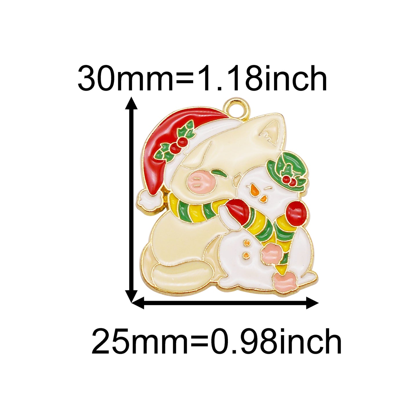 Christmas Penguin & Cat Pendants - 4/5/9Pcs Enamel Metal Charms for DIY Jewelry, Keyring, Decor & Craft Accessories