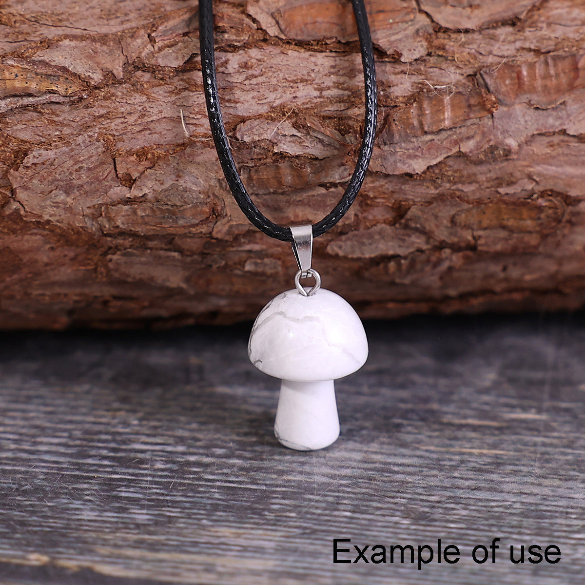 2Pcs Natural Agate Mushroom Pendants - 21x15mm Semi-Precious Stone Charms for DIY Jewelry Making Art Crafts Decor
