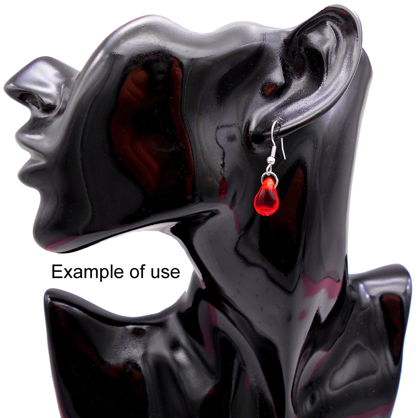 100Pcs Red Teardrop Charms for Jewelry Making - 13x8mm Transparent Acrylic Pendant Drops for Necklace, Bracelet, Earrings - DIY Craft Supplies, Beading Decor Findings