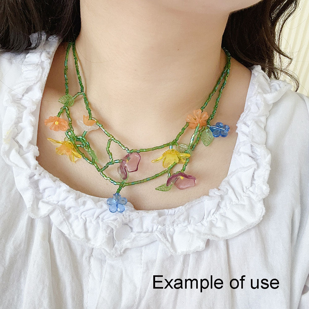 120Pcs Transparent Green Leaves Charms for Jewelry Making, Acrylic Leaves Shaped Jewelry Accessories for Pendant Necklace Bracelet Earrings Making