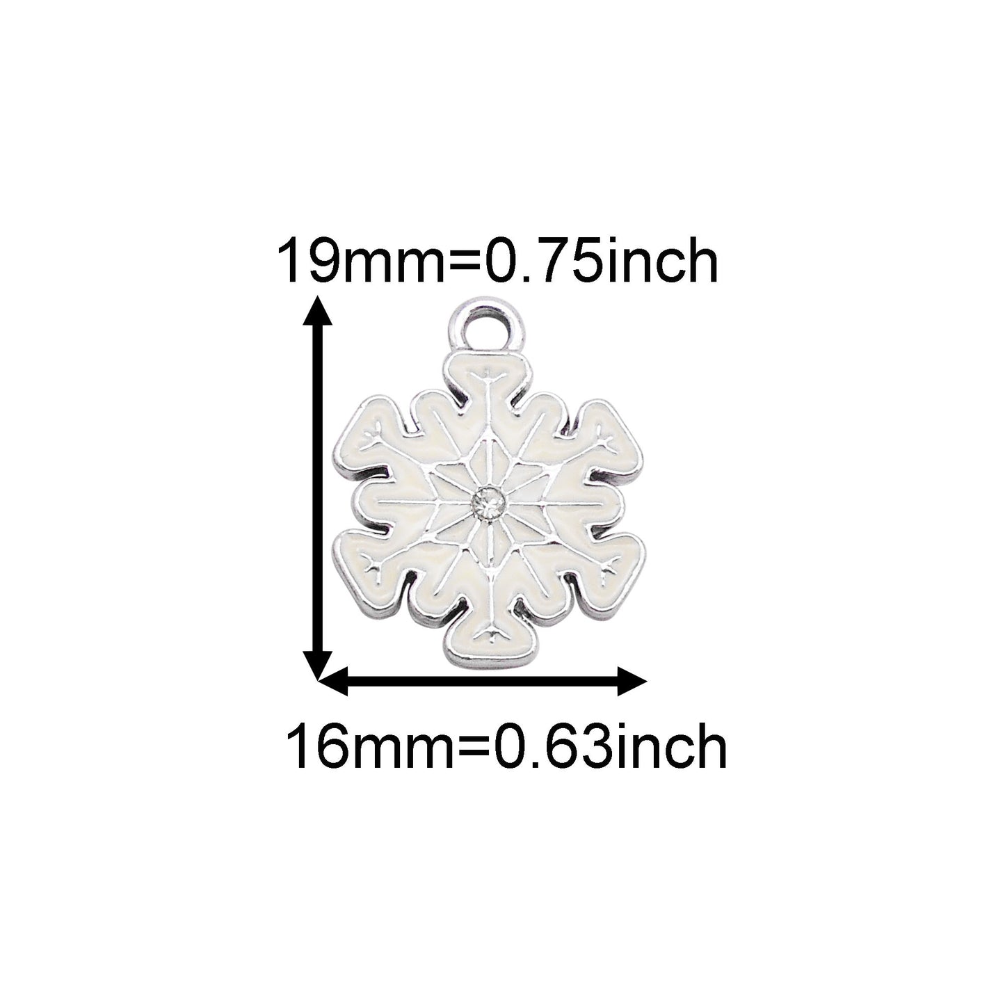 9Pcs Christmas Charms Pendants - Snowflake, Snowman, Bell, Elk - Metal Enamel DIY Jewelry Making Supplies for Necklace, Bracelet, Earrings, Crafts Decor