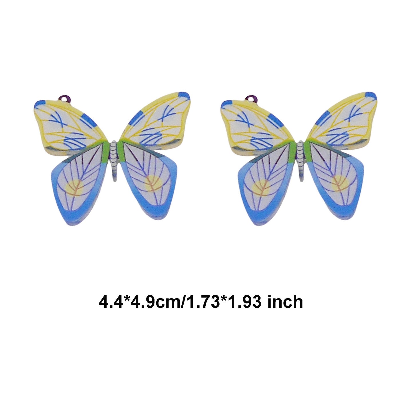 10PCS Acrylic Charms Butterfly Wing, Butterfly, Cat, Narwhal, Toucan Dangle for DIY Pendant Necklace Bracelet Earring Making Crafts Decoration