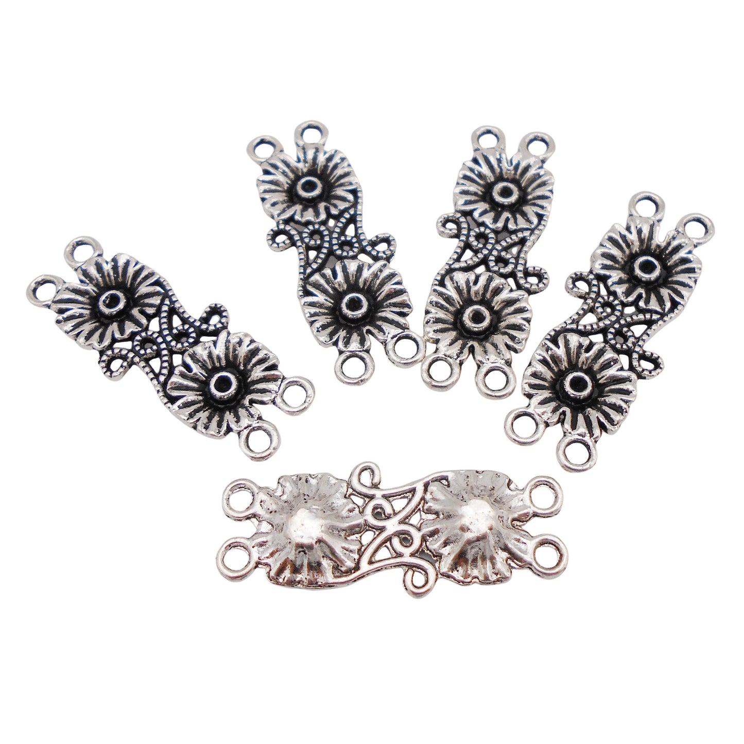 Antique Silver Color Alloy Chinese Knot Celtic Knot Link Pendant 30pcs/pack