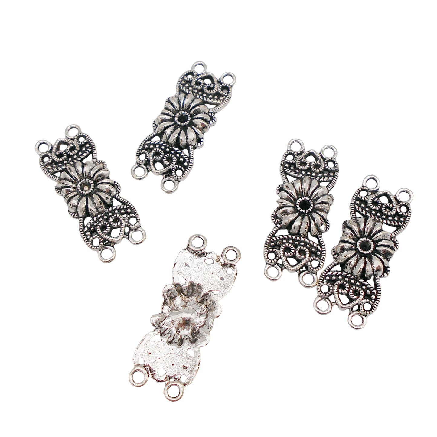 10PCS 31x17mm Retro Silver Chinese Knot Charms Alloy Material Celtic Knot Jewelry Connectors for Necklace Bracelet Making Accessories DIY Crafts Decor