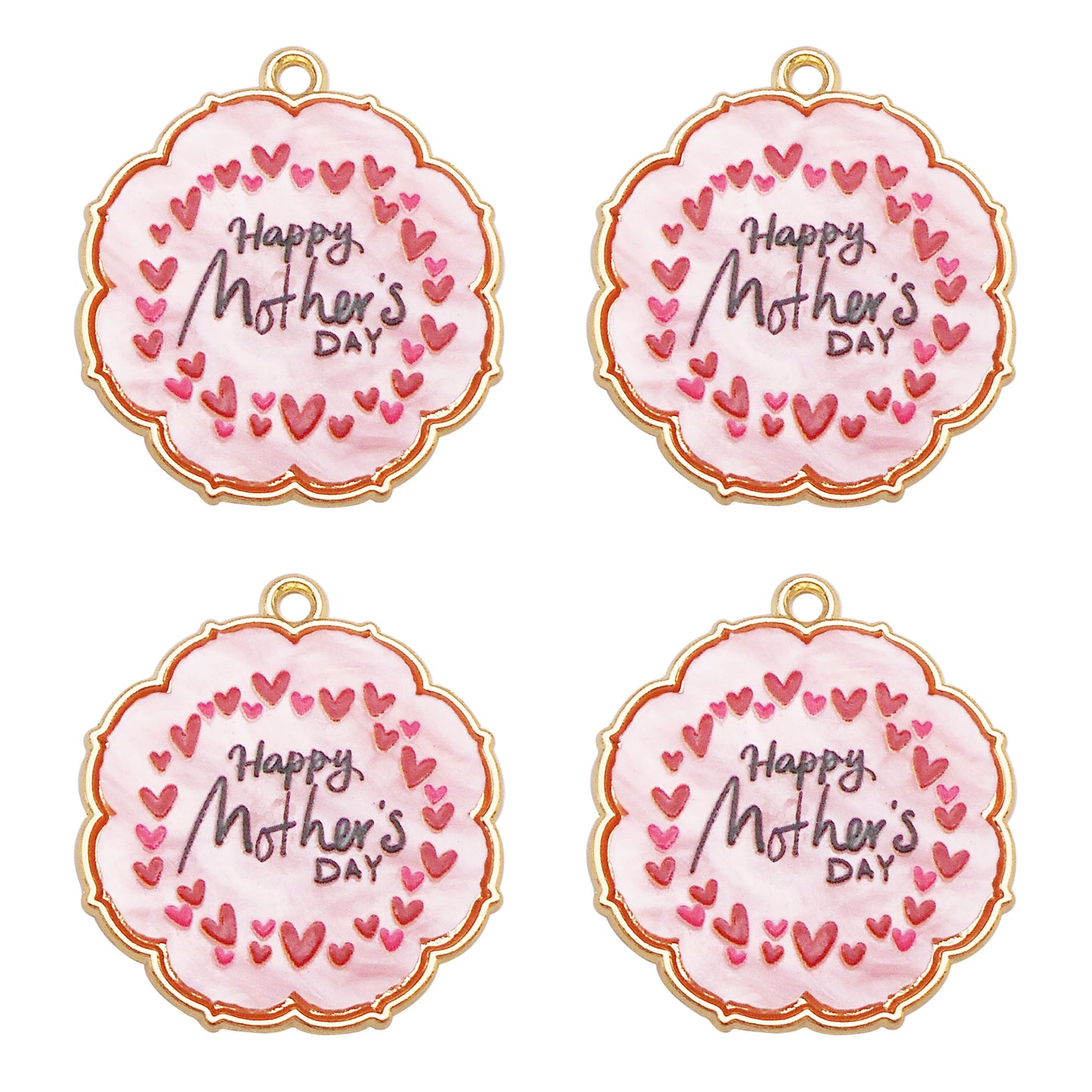 10pcs Happy Mother's Day Pendant Charm Alloy Resin Jewelry Necklace Bracelet Charms DIY